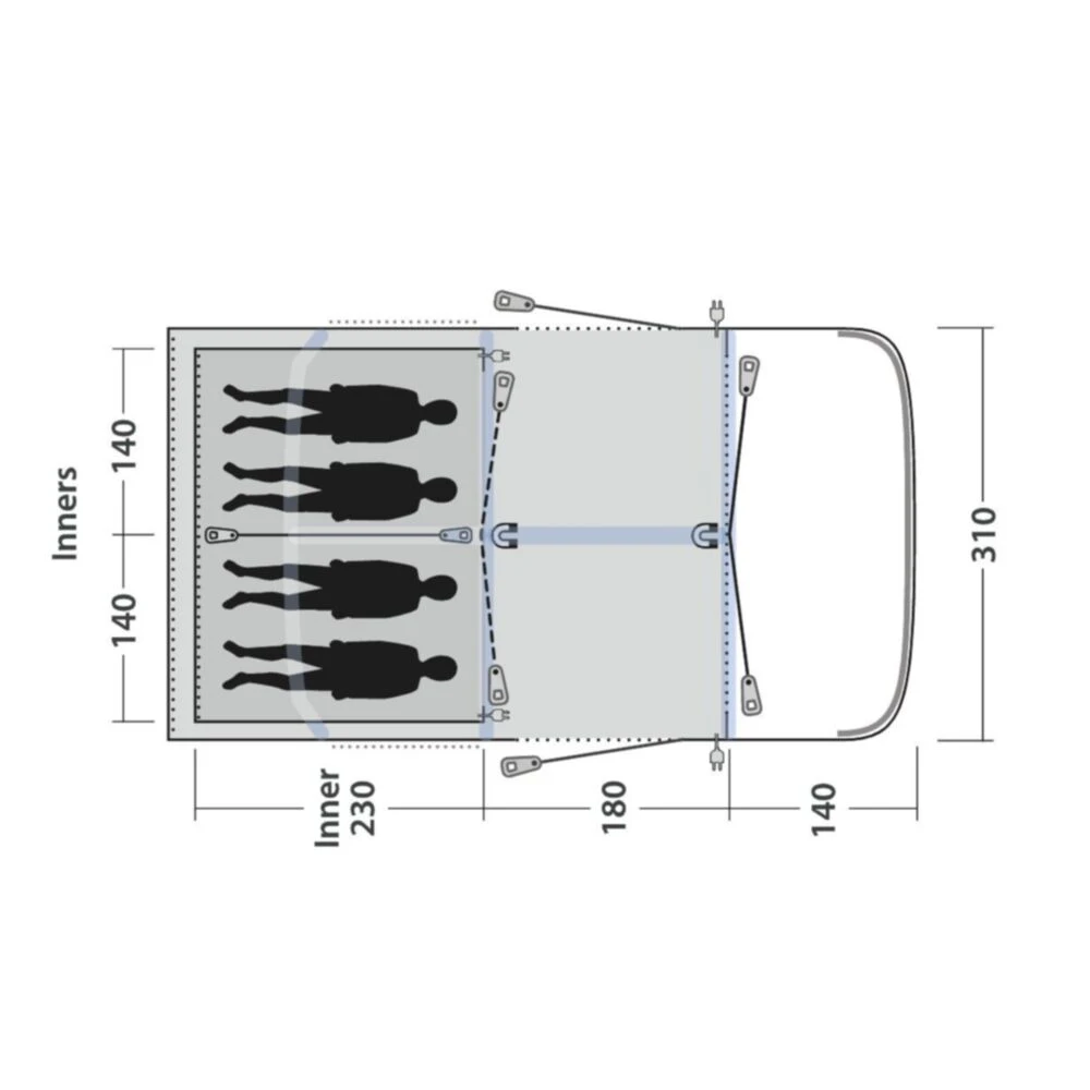 Outwell Springville 4SA Tent 3 Outwell Springville 4SA Tent - Image 3