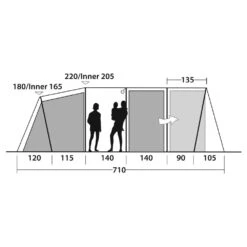 Outwell Phoenix 6+2 Tent (2025) -Out Door World 111462 phoenix 6 2 drawing other5