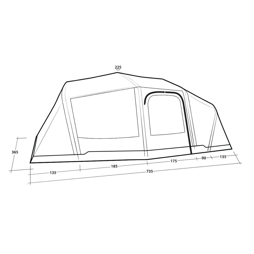 Outwell Hartford 6 Air Tent (2025) 7 Outwell Hartford 6 Air Tent (2025) - Image 7