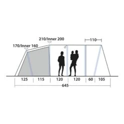Outwell Tennessee 5 Air Tent (2025) -Out Door World 111469 tennessee 5 air drawing other4