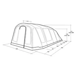 Outwell Tennessee 5 Air Tent (2025) -Out Door World 111469 tennessee 5 air drawing perspective2