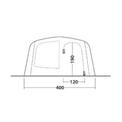 Outwell Tennessee 6+2 Air Tent (2025) -Out Door World 111470 tennessee 6 2 air drawing other5