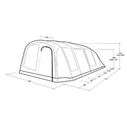 Outwell Tennessee 6+2 Air Tent (2025) -Out Door World 111470 tennessee 6 2 air drawing perspective2