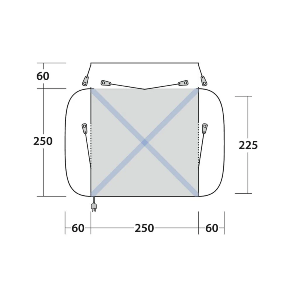 Outwell Daytona Air Awning (175-200cm) (2025) 4 Outwell Daytona Air Awning (175-200cm) (2025) - Image 4