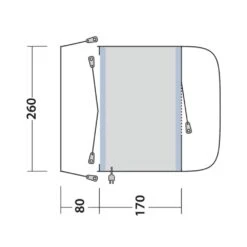 Outwell Santa Monica Air Awning (175-200cm) (2025) 16 Outwell Santa Monica Air Awning (175-200cm) (2025) -Out Door World 111502 santa monica air drawing floorplan3