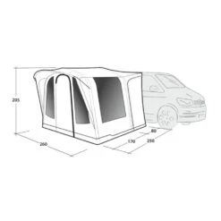 Outwell Santa Monica Air Awning (175-200cm) (2025) 19 Outwell Santa Monica Air Awning (175-200cm) (2025) -Out Door World 111502 santa monica air drawing perspective2