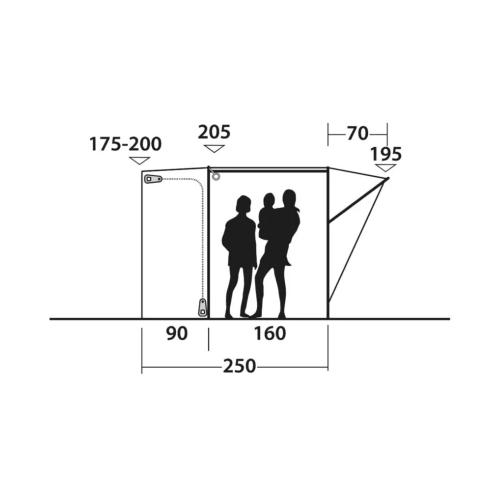 Outwell Fresno Awning (175-200cm) (2025) 5 Outwell Fresno Awning (175-200cm) (2025) - Image 5