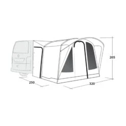 Outwell Fresno Awning (175-200cm) (2025) 21 Outwell Fresno Awning (175-200cm) (2025) -Out Door World 111504 fresno drawing perspective2 1