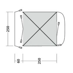 Outwell Pine Hills Awning (175-200cm) (2025) -Out Door World 111505 pine hills drawing floorplan3