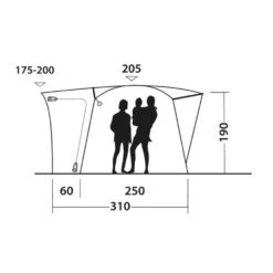 Outwell Pine Hills Awning (175-200cm) (2025) -Out Door World 111505 pine hills drawing other5