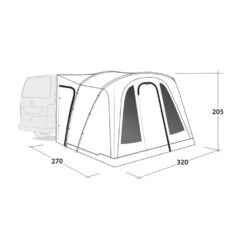 Outwell San Diego Awning (2025) -Out Door World 111506 san diego drawing perspective2