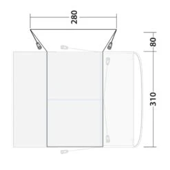 Outwell Tall Connection Jonesville 290/440SA 11 Outwell Tall Connection Jonesville 290/440SA -Out Door World 111507 tall connection jonesville 290 440sa drawing floorplan3