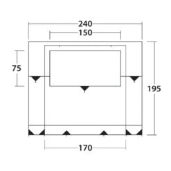 Outwell Backroads Awning Room (2025) -Out Door World 111508 backroads awning room drawing other4