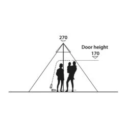 Easy Camp Moonlight Tipi Tent -Out Door World 120381 moonlight tipi drawing other4