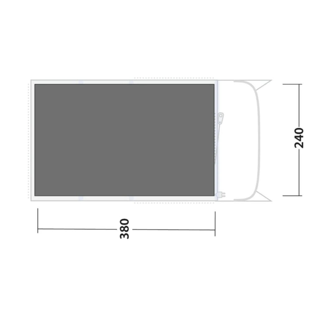 Outwell Monterey 4 Footprint Groundsheet (240 X 380cm) 2 Outwell Monterey 4 Footprint Groundsheet (240 X 380cm) - Image 2