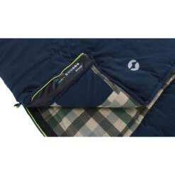 Outwell Camper Lux "L" Sleeping Bag Deep Blue 14 Outwell Camper Lux "L" Sleeping Bag Deep Blue -Out Door World 230392 camper lux left side zipper feature photo8