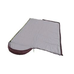 Outwell Campion Lux Sleeping Bag (Aubergine) -Out Door World 230397 campion lux aubergine left side zipper feature photo5
