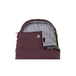 Outwell Campion Lux Sleeping Bag (Aubergine) -Out Door World 230397 campion lux aubergine left side zipper feature photo7