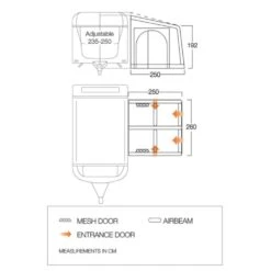 Vango Airbeam Vango Balletto Air 260 Elements Shield Caravan Awning (2024) 12 Vango Airbeam Vango Balletto Air 260 Elements Shield Caravan Awning (2024) -Out Door World balletto 260 floorplan