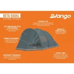 Vango Beta 550xl Tent (Mineral Green) 14 Vango Beta 550xl Tent (Mineral Green) -Out Door World beta 550xl infographic external medium