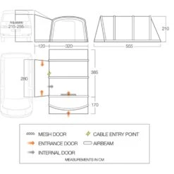 Vango Galli CC II Air Mid Awning -Out Door World galli cc air mid floorplanlr