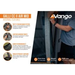 Vango Galli CC II Air Mid Awning -Out Door World galli cc ii air mid infographic internal lr