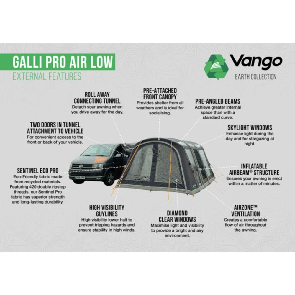 Vango Airbeam Vango Galli Pro Air Low Awning 17 Vango Airbeam Vango Galli Pro Air Low Awning - Image 17