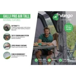 Vango Airbeam Vango Galli Pro Air Tall Awning -Out Door World galli pro air tall2 1