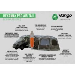 Vango Airbeam Vango Hexaway Pro Air Tall Awning 25 Vango Airbeam Vango Hexaway Pro Air Tall Awning -Out Door World hexaway pro air tall 1