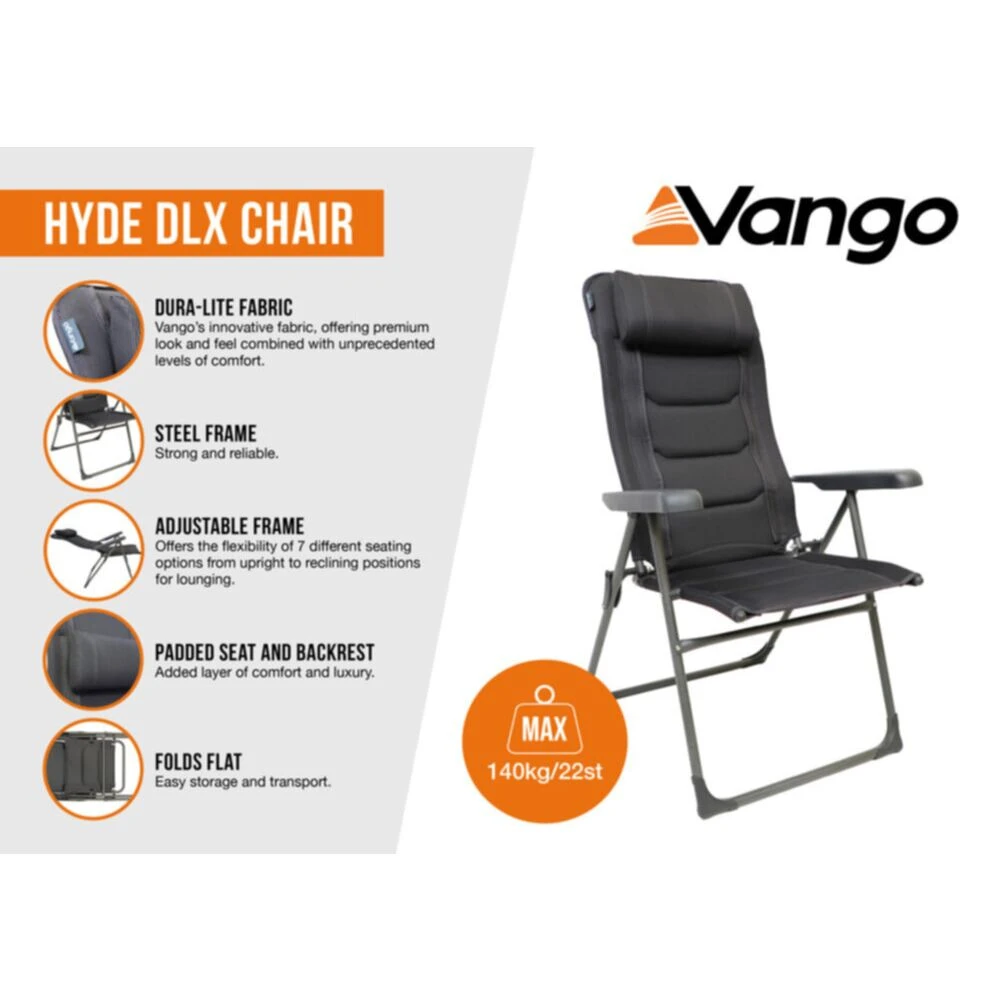 Vango Hyde DLX Chair (Shadow Grey) 3 Vango Hyde DLX Chair (Shadow Grey) - Image 3