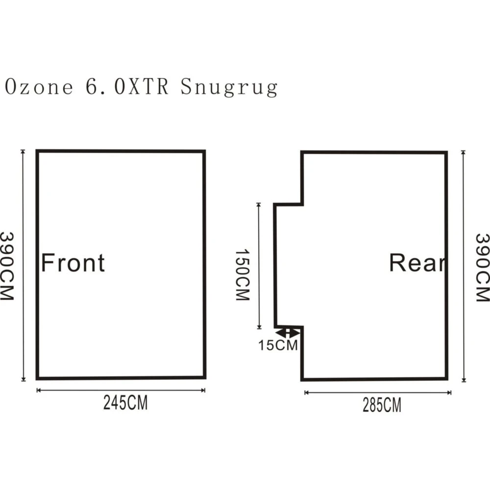 Outdoor Revolution O-Zone 6.0 XTRv Snugrug 2 Outdoor Revolution O-Zone 6.0 XTRv Snugrug - Image 2