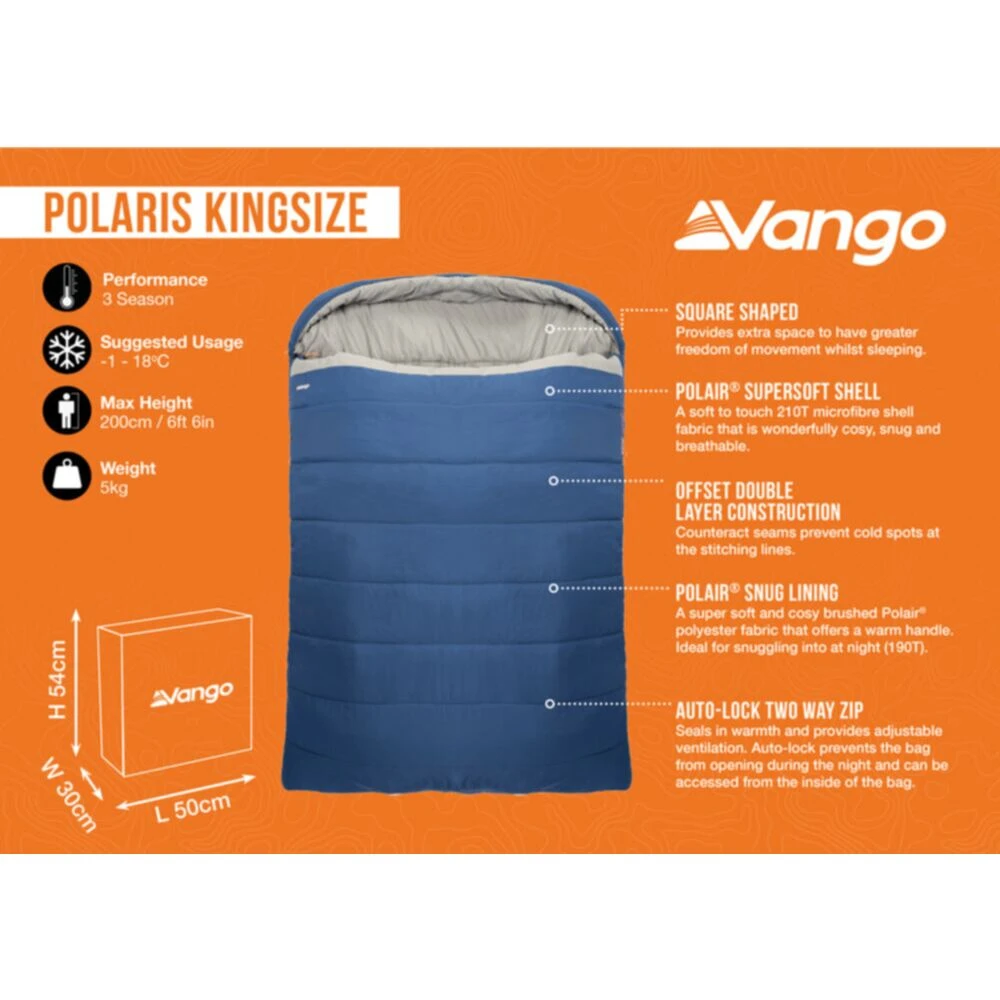 Vango Polaris King Sleeping Bag 11 Vango Polaris King Sleeping Bag - Image 11