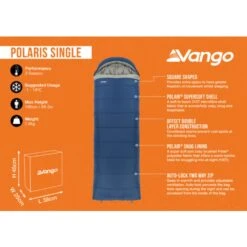 Vango Polaris Single Sleeping Bag -Out Door World polaris single infographic lowres