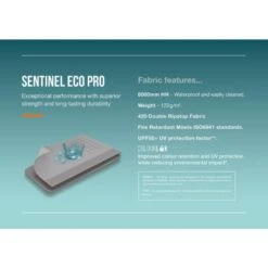 Vango Airbeam Vango Galli Pro Air Tall Awning -Out Door World sentinel eco pro fabric infographic low res 2 2