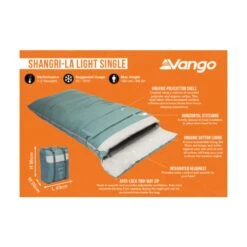 Vango Shangri-La Light Single Sleeping Bag 9 Vango Shangri-La Light Single Sleeping Bag -Out Door World shangri la light signle infographic