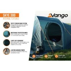 Vango Skye 300 Tent (2025) -Out Door World skye 300 infographic nternal lowres