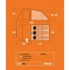 Vango Skye 300 Tent (2025) -Out Door World skye 300 floorplan low res