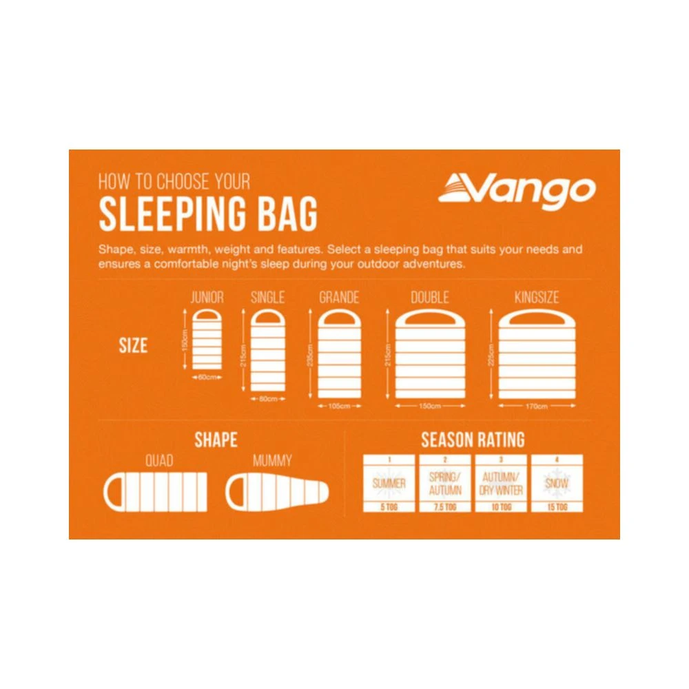 Vango Stellar Grande Sleeping Bag 4 Vango Stellar Grande Sleeping Bag - Image 4