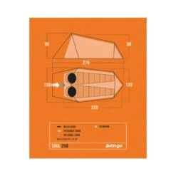 Vango Soul 200 Tent (2025) -Out Door World soul 200 floorplan low res small 3