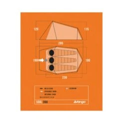 Vango Soul 300 Tent (2025) 23 Vango Soul 300 Tent (2025) -Out Door World soul 300 floorplan low res small