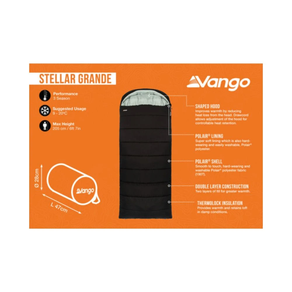 Vango Stellar Grande Sleeping Bag 5 Vango Stellar Grande Sleeping Bag - Image 5