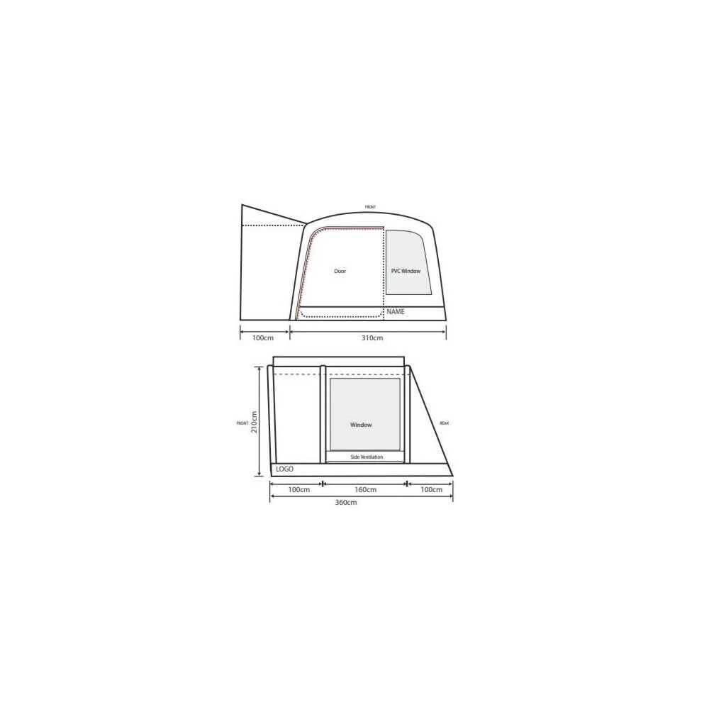 Outdoor Revolution Cayman Air T3 Lite Mid With Footprint (2025) 2 Outdoor Revolution Cayman Air T3 Lite Mid With Footprint (2025) - Image 2