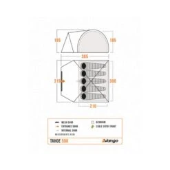 Vango Tahoe 500 Tent (2025) 20 Vango Tahoe 500 Tent (2025) -Out Door World tahoe 500 floorplan low res small